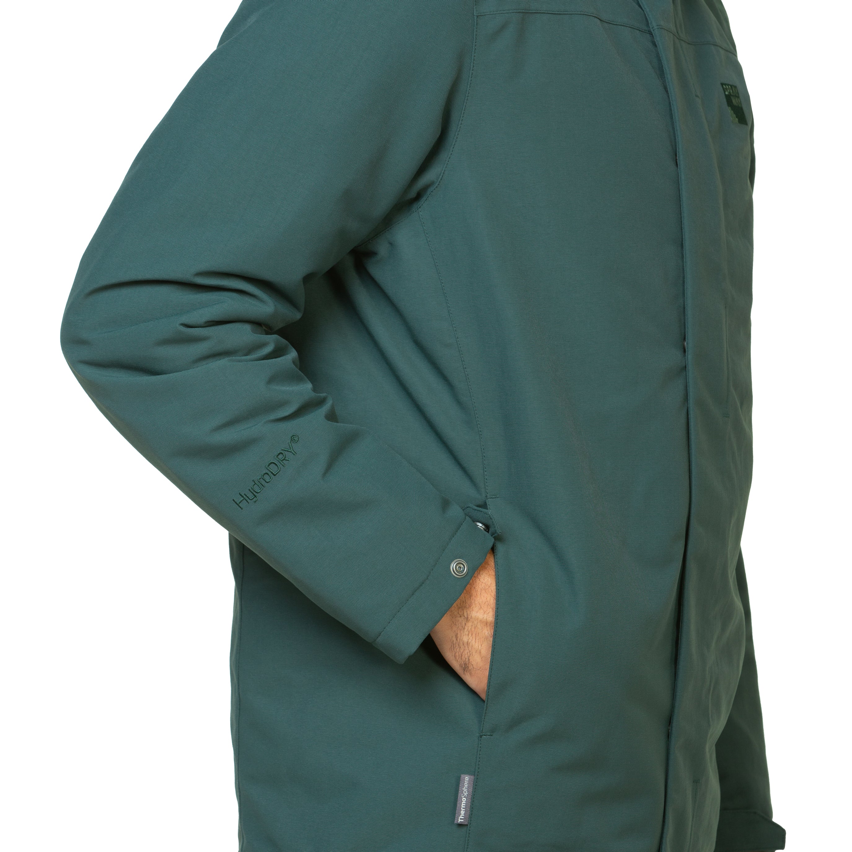 ジャケット・アウター maison de soil JACKET WITH VERTIAL STIT NMDS24631W(コート) 40s ORGANIC POPLIN RAGLAN SHORT COAT WITH
